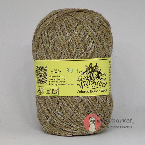 Vivchari Colored Boucle Wool беж букле, пісочний 901