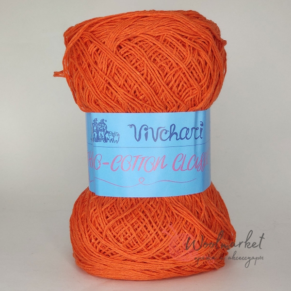 Vivchari Ethno-Cotton Classic яскравий моркв'яний 021