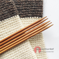 Шкарпеткові бамбукові спиці 20см, 4,5мм, набір 5шт