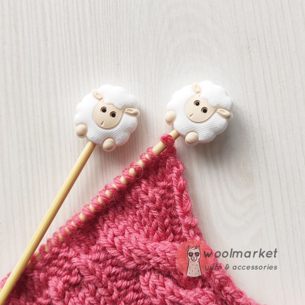Стопери для спиць "Баранці", 2шт