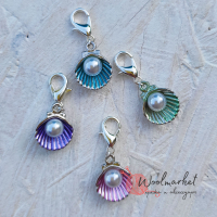 Маркер "Мушля з перлиною", зелена бірюза