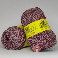 Vivchari Colored Boucle Wool червоний букле, сірий 913