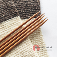 Шкарпеткові бамбукові спиці 20см, 5,0мм, набір 5шт