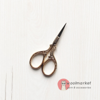Вінтажні ножички в стилі ретро, золотисті