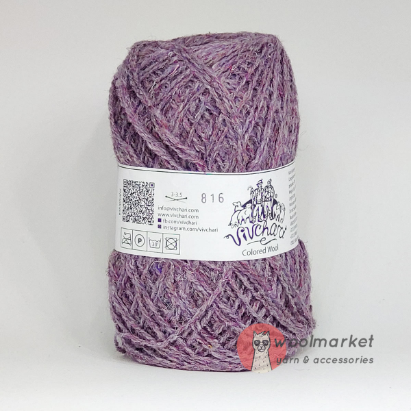 Vivchari Colored Wool брусничний 816