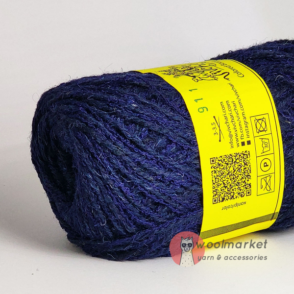 Vivchari Colored Boucle Wool синій букле, темно-синій 911