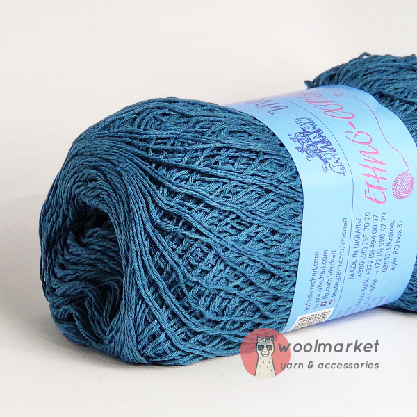 Vivchari Ethno-Cotton Classic темна морська хвиля 026