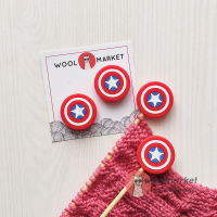 Стопери для спиць "Captain Knitting Girl", 2шт