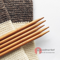 Шкарпеткові бамбукові спиці 20см, 8,0мм, набір 5шт
