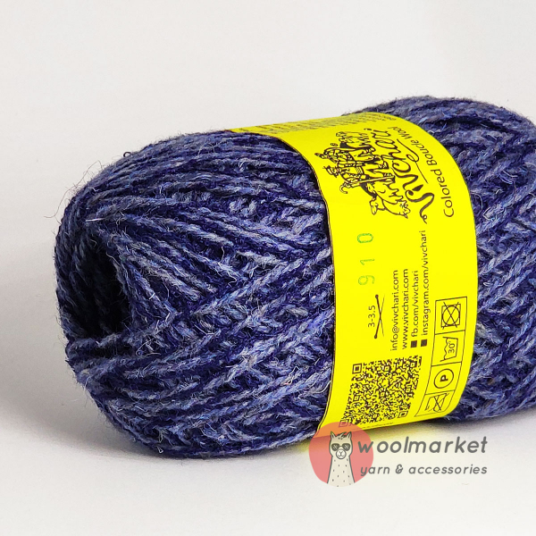 Vivchari Colored Boucle Wool синій букле, джинс 910
