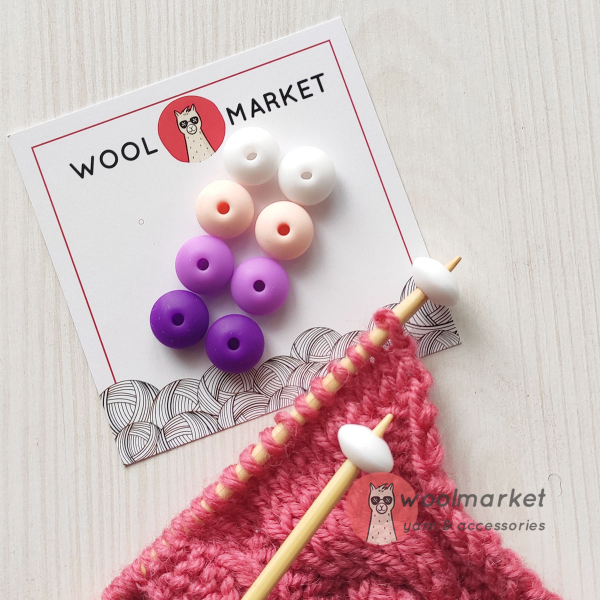 Стопери для шкарпеткових спиць, набір 1, 8шт