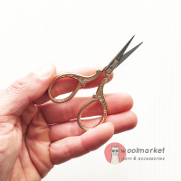 Вінтажні ножички в стилі ретро, золотисті