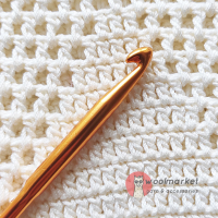 Залізний двосторонній гачок, золотий, 4,5-5,5мм