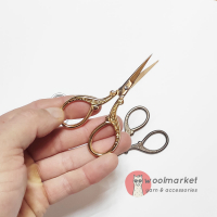 Вінтажні ножички в стилі ретро, золотисті