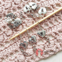 Маркери для в'язання "Ключ до серця", 3шт