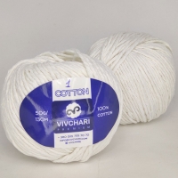 Vivchari Cotton Premium, білий дим 01 (белый)