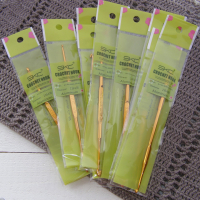 Залізний двосторонній гачок, золотий, 3,0-3,5мм