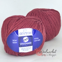 Vivchari Cotton Premium, бордо 13 (бордовый)