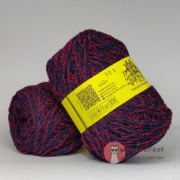 Vivchari Colored Boucle Wool червоний букле, темно-синій 908