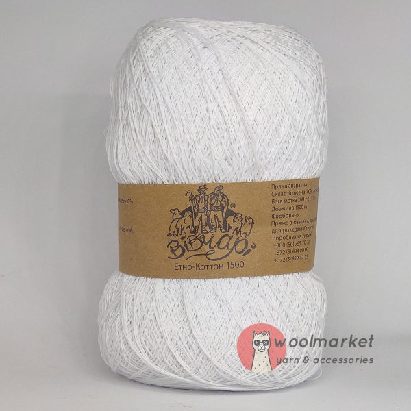 Vivchari Ethno-Cotton 1500 білий 101