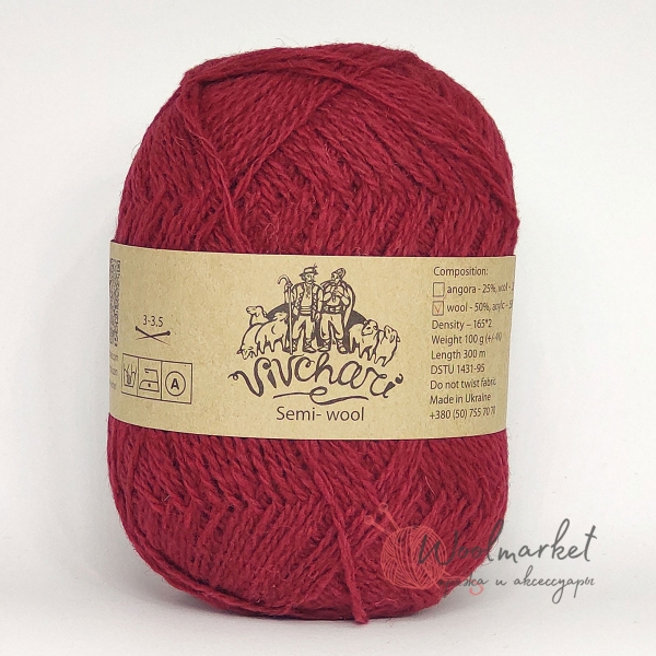 Vivchari Semi-wool червоний 403