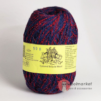 Vivchari Colored Boucle Wool червоний букле, темно-синій 908