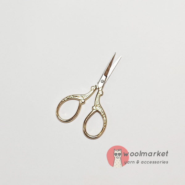 Вінтажні ножички в стилі ретро, золотисті