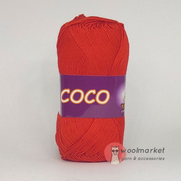 Vita Cotton Coco алий 4319 (яскравий червоний)