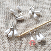 Маркери для в'язання "Капельки", білі, 3шт