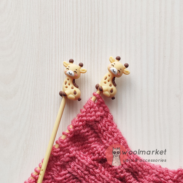 Стопери для спиць "Жирафки", 2шт