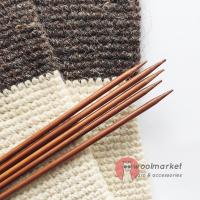 Шкарпеткові бамбукові спиці 20см, 4,0мм, набір 5шт