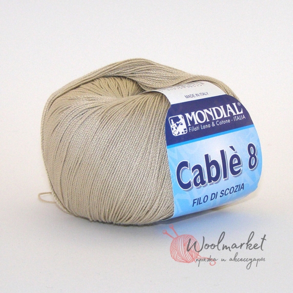 Mondial Cable 8 бежево-оливковый 0589