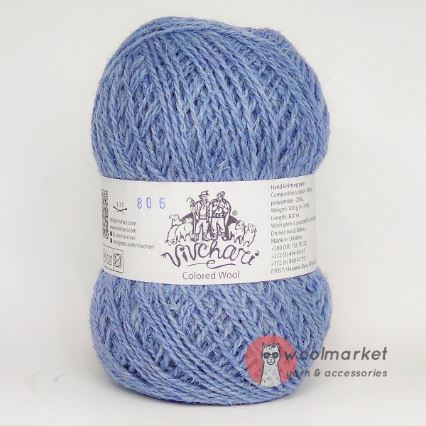 Vivchari Colored Wool голубой 806