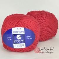 Vivchari Cotton Premium, червоний півень 19 (красный)