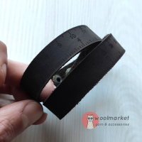 Шкіряний бреслет-лінійка "Brown" (коричнева шкіра)