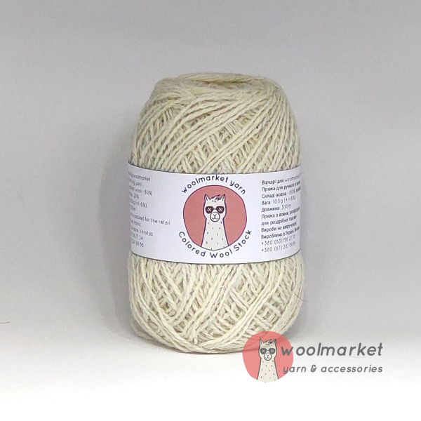 Woolmarket Colored Wool Stock, білий