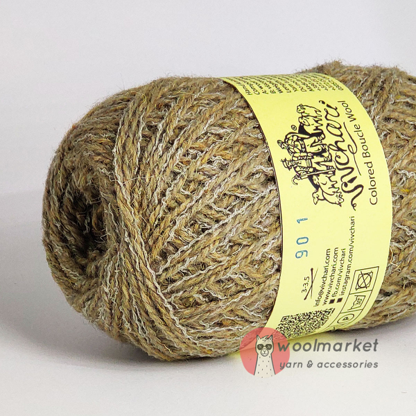 Vivchari Colored Boucle Wool беж букле, пісочний 901