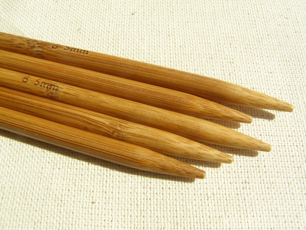 Чулочные бамбуковые спицы 20см, 6,5мм