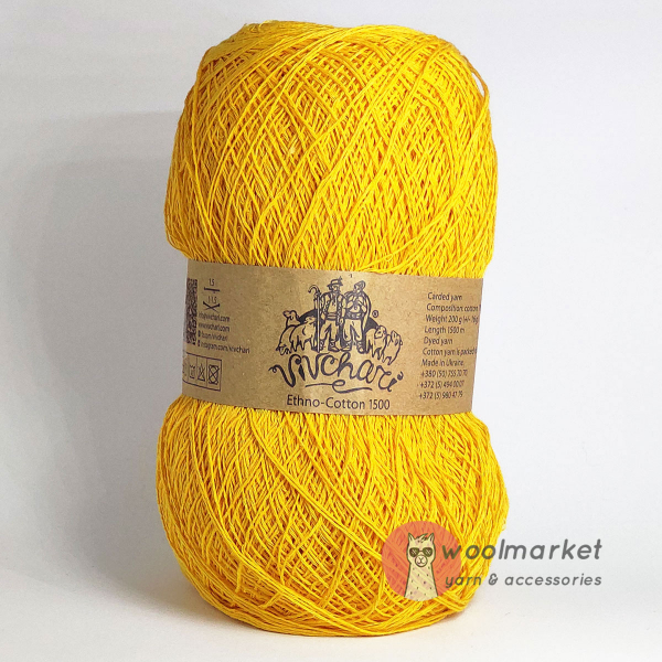 Vivchari Ethno-Cotton 1500 жовтий 115