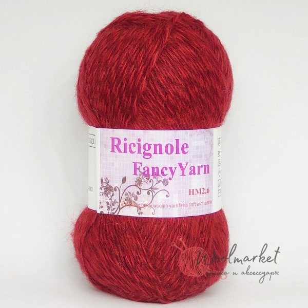 Ricignole FancyYarn HM2.6 червоно-бордовий (меланж) 274