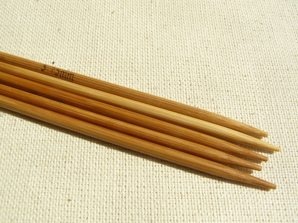 Чулочные бамбуковые спицы 20см, 3,75мм