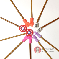 Подарунковий набір стоперів для спиць "Don't touch my knitting project"