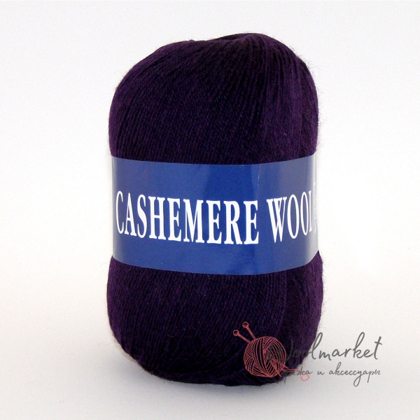 Lana Cashemere wool баклажан 1026