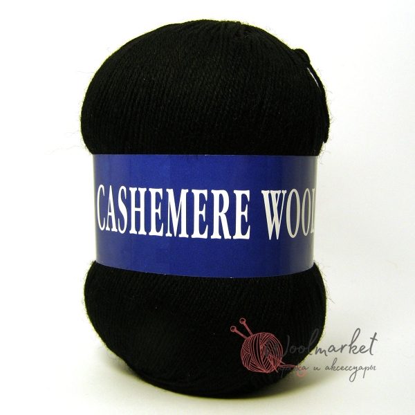 Lana Cashemere wool черний 1002
