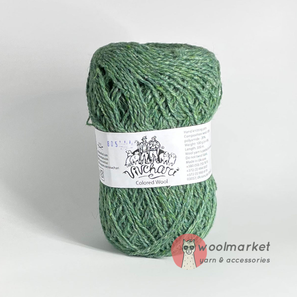 Vivchari Colored Wool зелений 805
