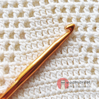 Залізний двосторонній гачок, золотий, 5,0-6,0мм