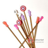 Подарунковий набір стоперів для спиць "Don't touch my knitting project"