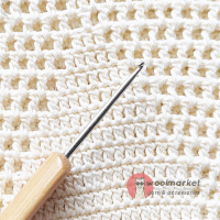 Гачок з бамбуковою ручкою, стальний, 2,25мм