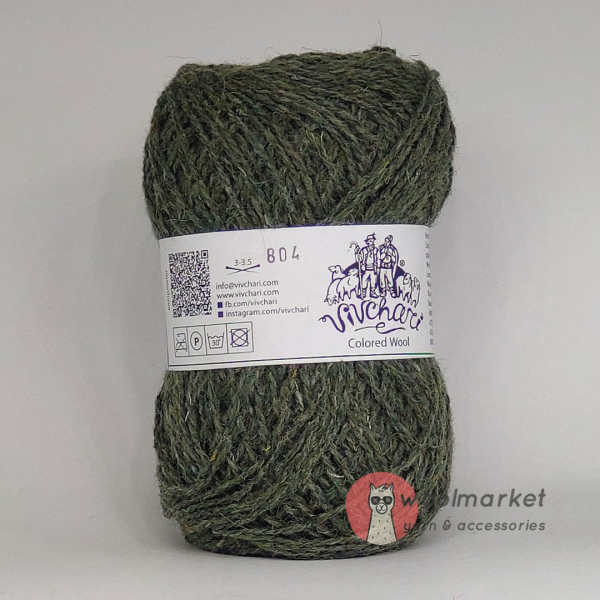 Vivchari Colored Wool хакі 804