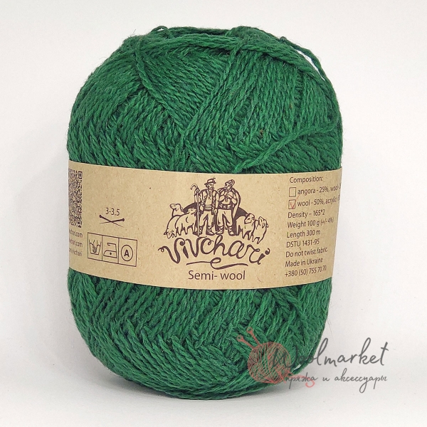 Vivchari Semi-wool зелений 405